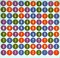 Marianne Richmond Multi-Colored Alphabet 12x12 Chipboard Embellishments